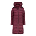 CMP Winter Coat Fix Hood (Shiny effect, warm) ruby red Women